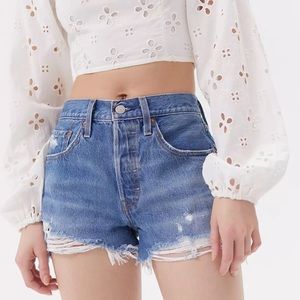 Levis 501 HIGH RISE DENIM SHORTS